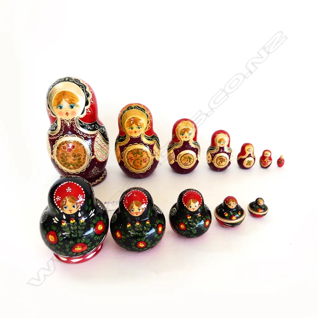 2 RUSSIAN MATRYOSHKA DOLLS H.190mm Image 1++
