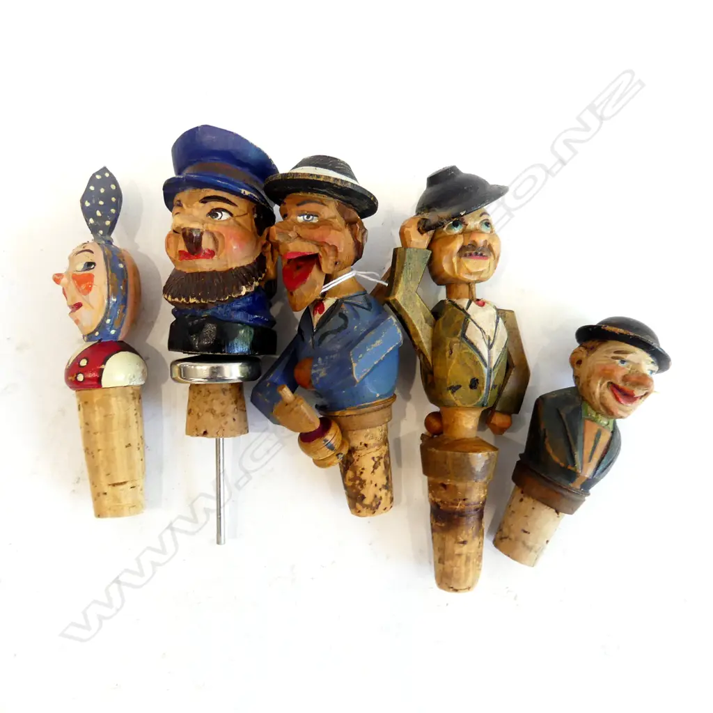 5 ANRI WOODEN BOTTLE STOPS L  120 MM Image 1++