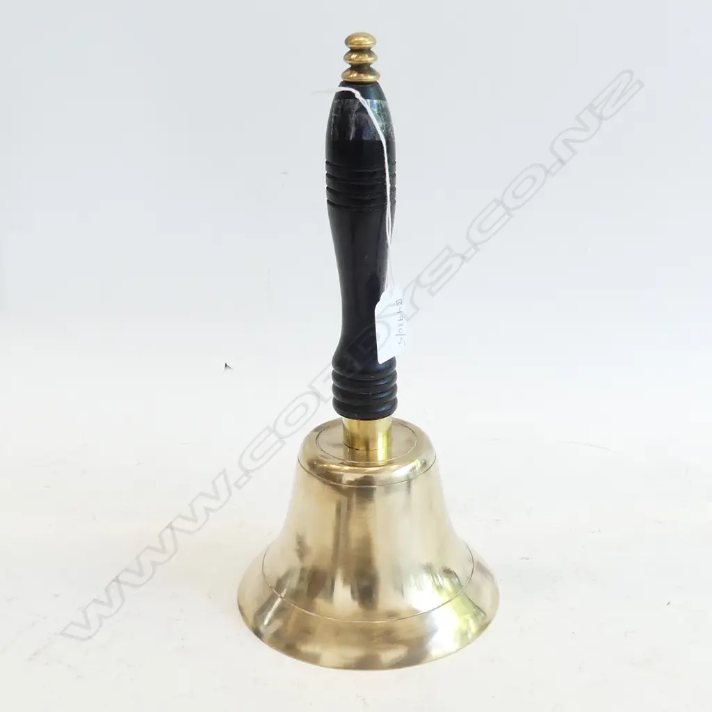 VINTAGE BRASS SCHOOL/DINNER BELL H 310 MM Image 1++