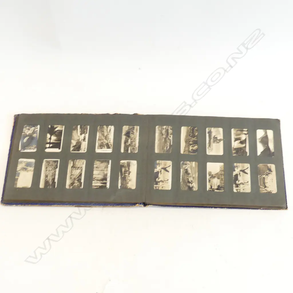 CIGARETTE CARD ALBUM NZ PHOTOGRAPHIC MAORI IN ROTORUA, MOTORCARS, ANCIENT CHINESE, BOY SCOUTS, CHILDREN OF THE WORLD ETC Image 1++