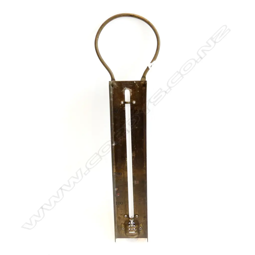 VINTAGE BRASS THERMOMETER FOR CANDY, MAKER: BRANNAN OF LONDON L.28CM Image 1++