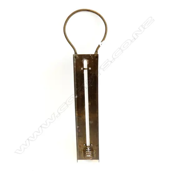 VINTAGE BRASS THERMOMETER FOR CANDY, MAKER: BRANNAN OF LONDON L.28CM