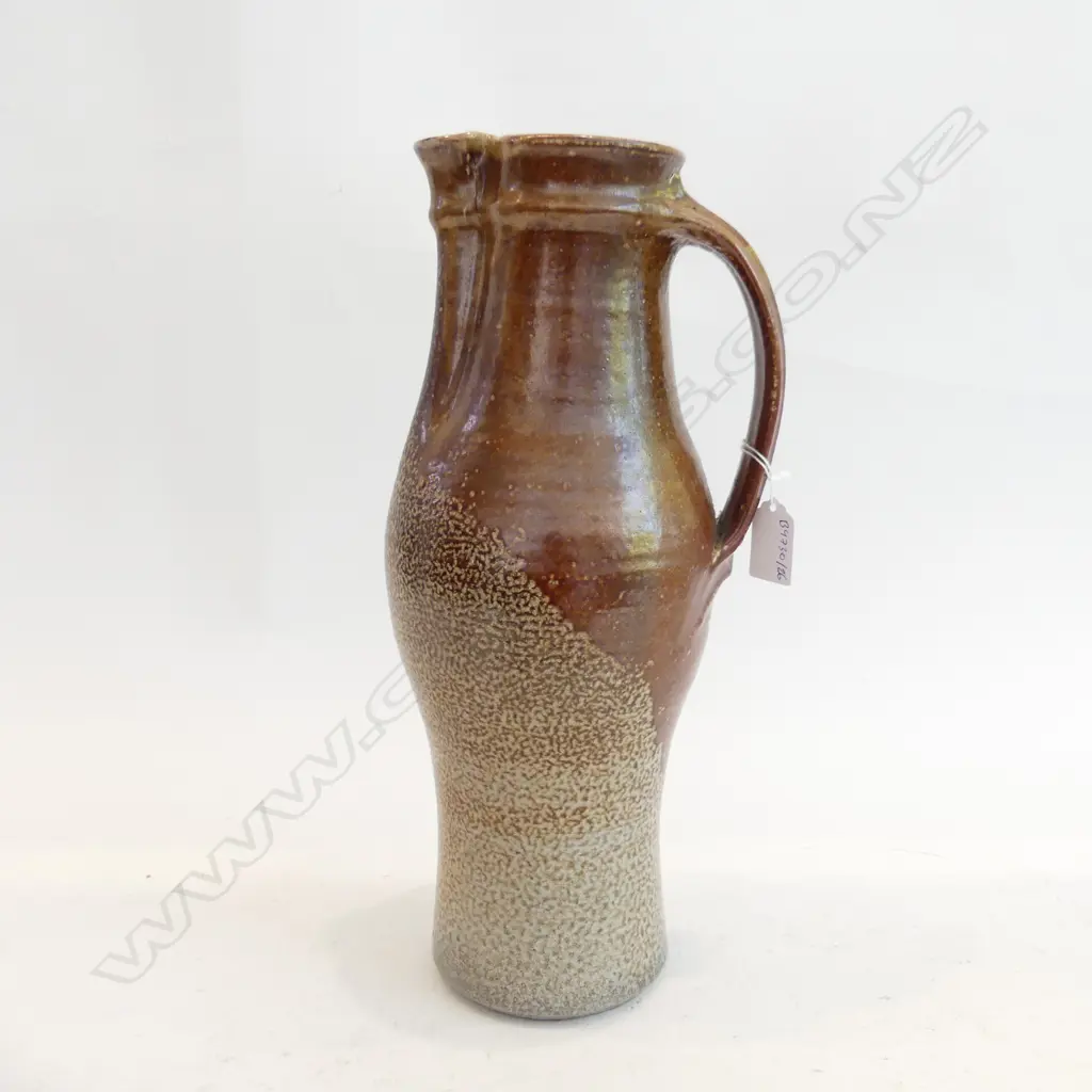 LARGE SALT GLAZED JAN BELL JUG H 370 MM Image 1++