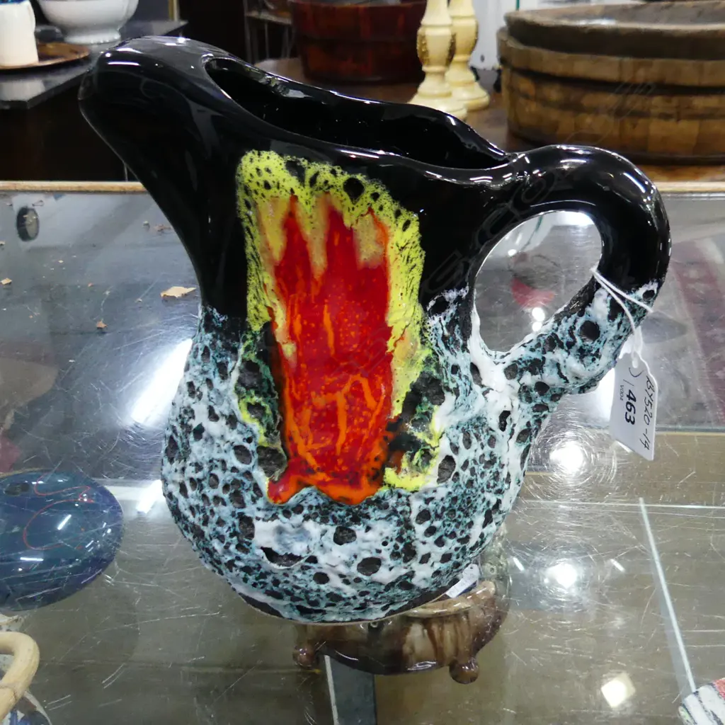 MID CENTURY ITALIAN SAN MARINO FAT LAVA JUG. H.190mm Image 1++