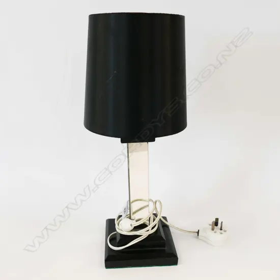LAMP w. MIRRORED BASE H.400mm