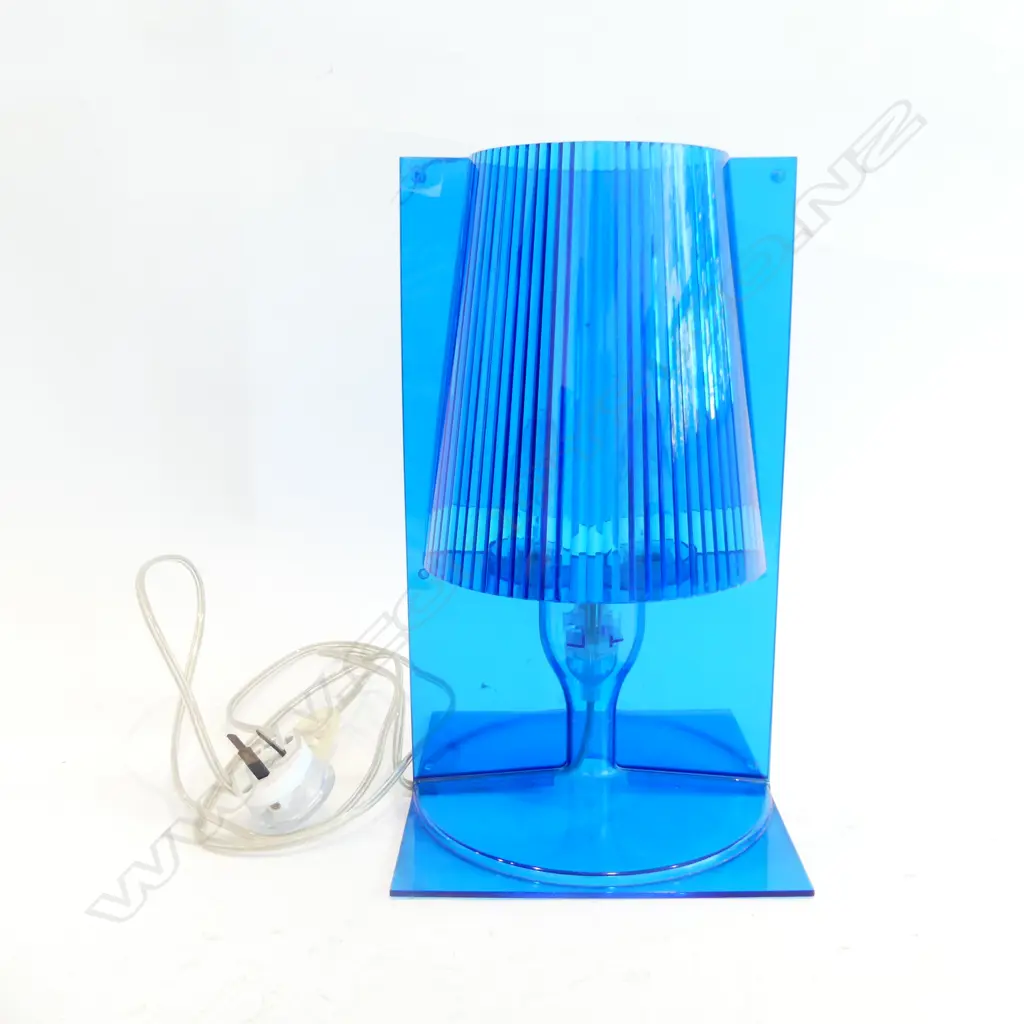 PHILIPPE STARK BLUE PLASTIC TAKE LAMP H 310 MM Image 1++