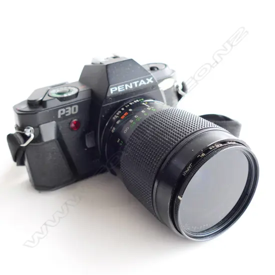 PENTAX P30 CAMERA, CASED w. ACCESSORIES