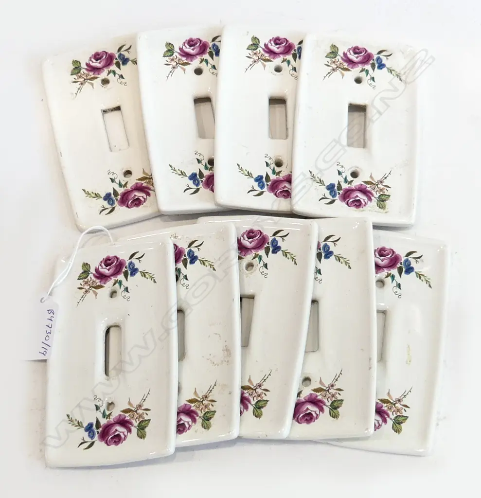 LOT OF NINE CROWN LYNN LIGHT SURROUNDS  Image 1++