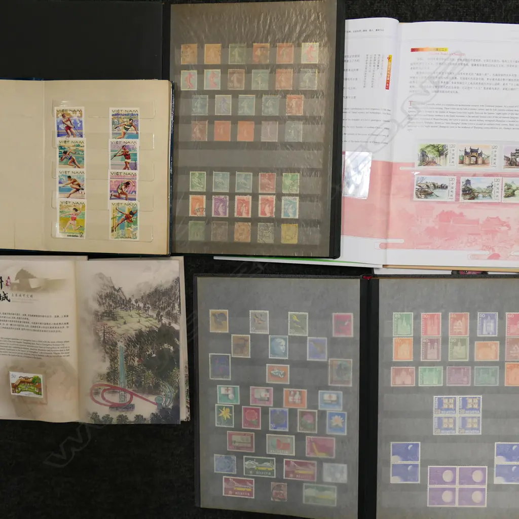 ASST. STAMP ALBUMS, CHINESE ETC Image 1++