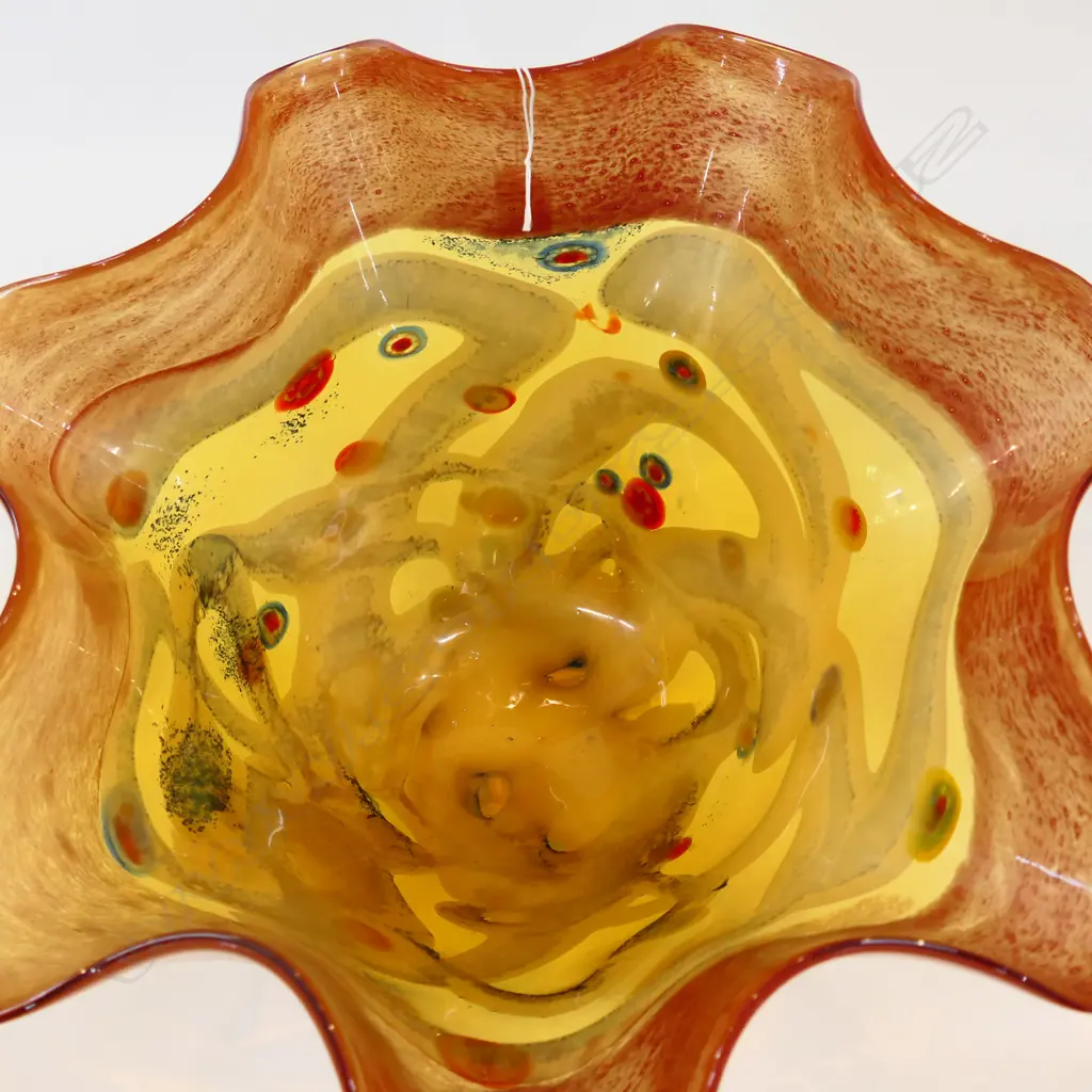 LG ART GLASS BOWL - MURANO STYLE 430mm dia Image 1++