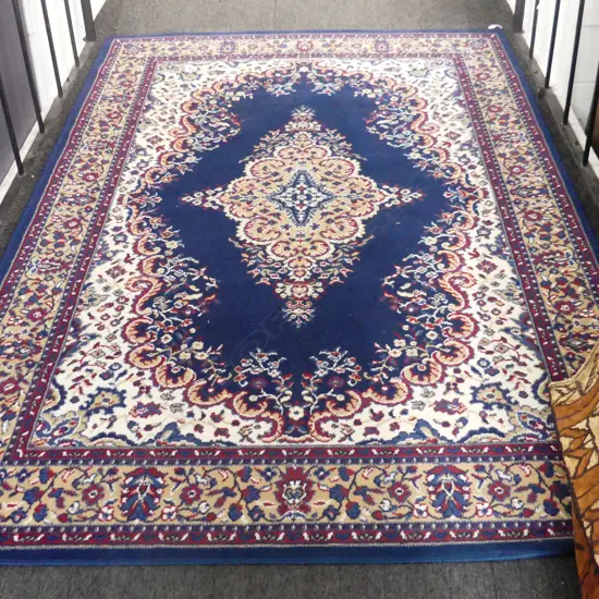 LG BLUE MACHINED RUG 2300x1600mm