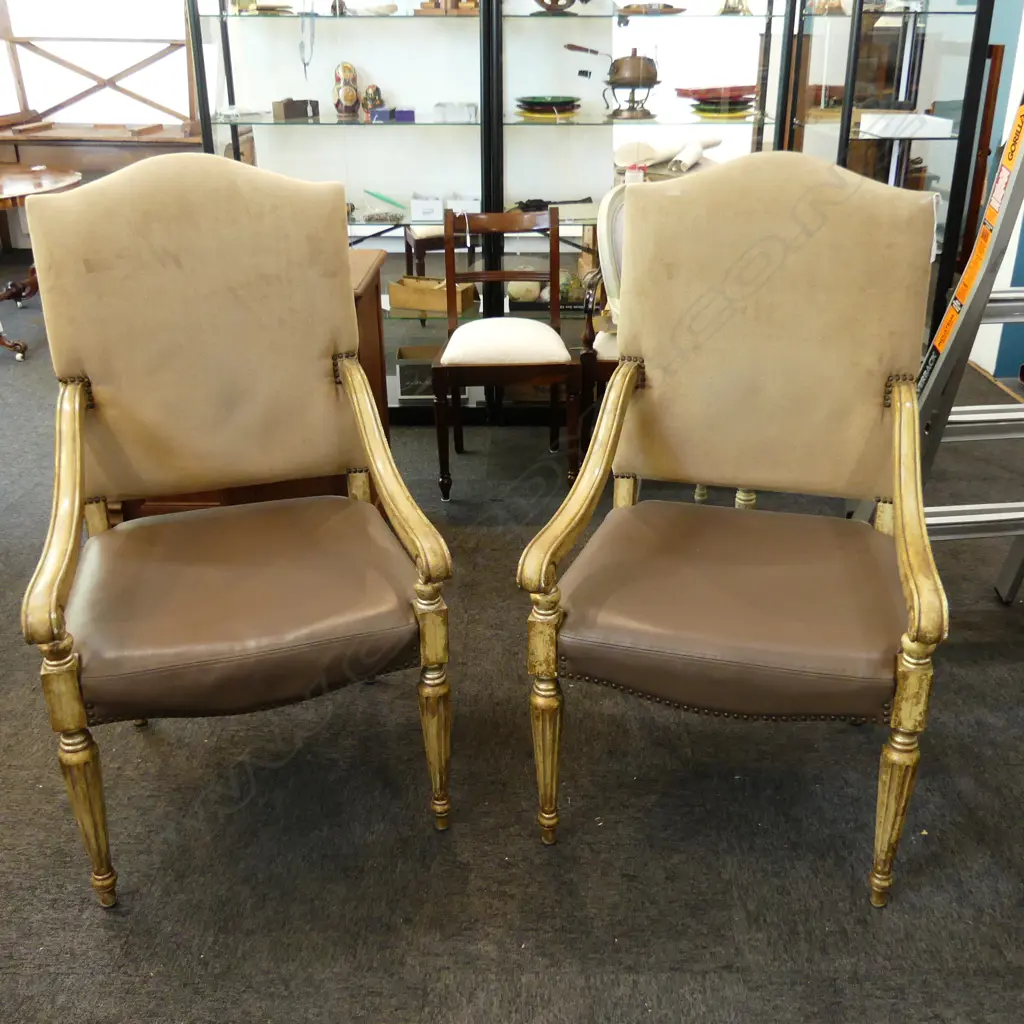 PR FRENCH STYLE ARMCHAIRS; DESIGN GALLERY BY DA VINCI Image 1++