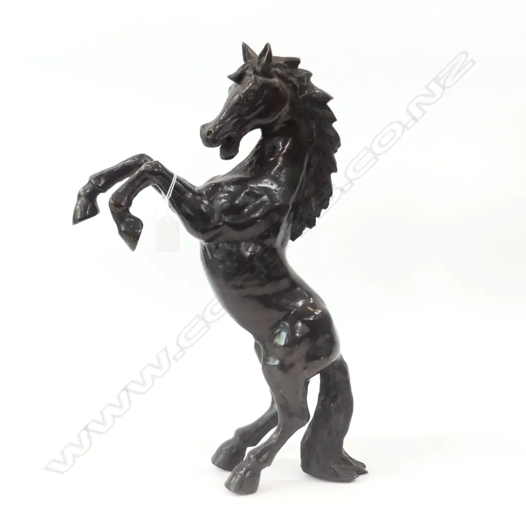 BRONZE REARING HORSE H.460mm Image 1++