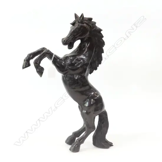 BRONZE REARING HORSE H.460mm