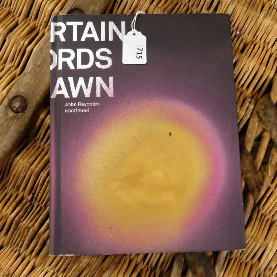 ART BOOK; CERTAIN WORDS DRAWN: JOHN REYNOLDS CONTINUED, GODWIT 2008 SIGNED & NUMBERED 104/200 H.245mm