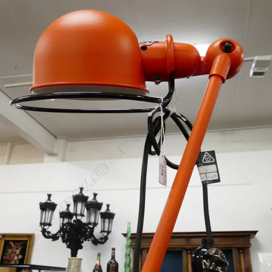 ORANGE JIELDE AJUSTABLE INDUSTRIAL STYLE 6 ARM LAMP