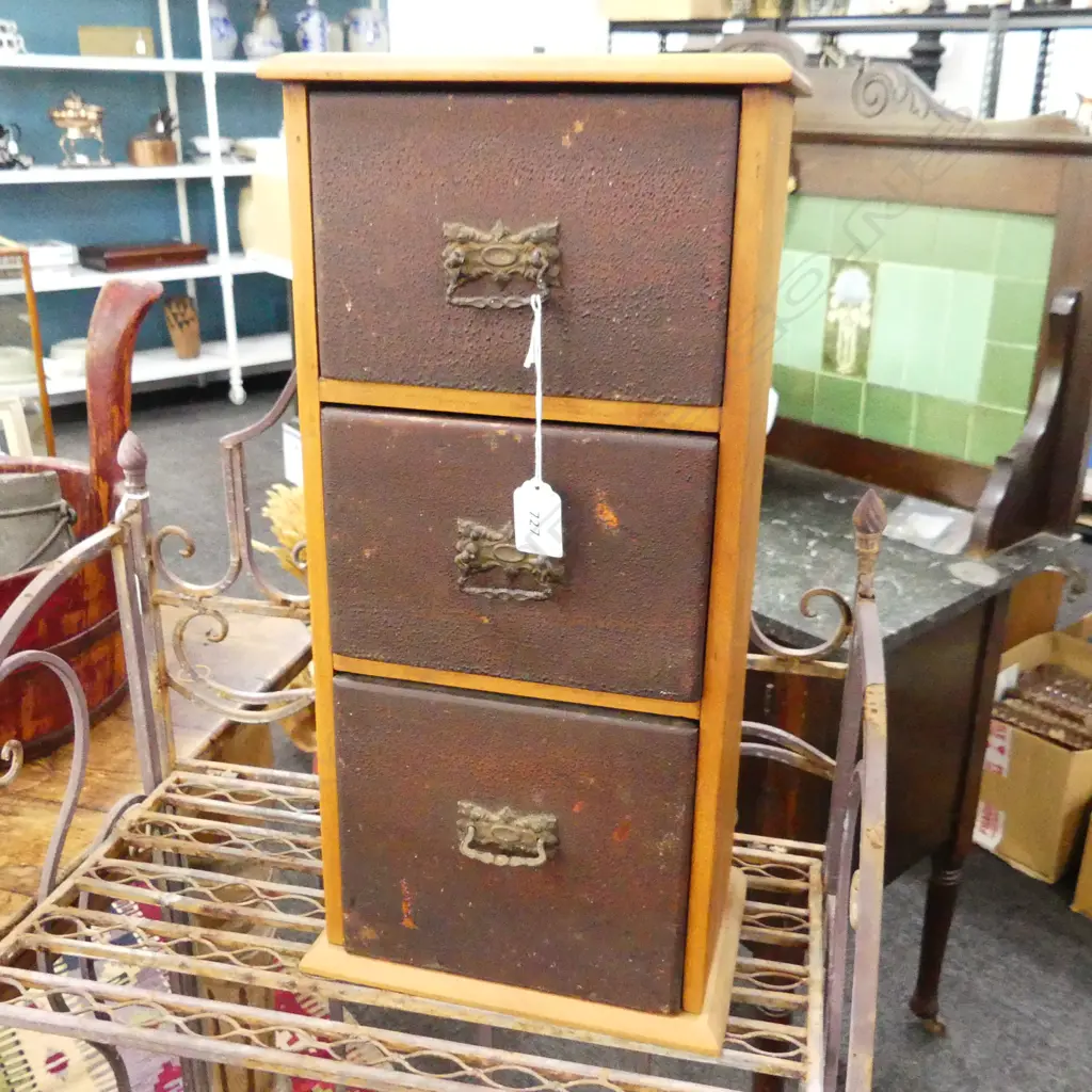 3 WOODEN DRAWERS H.480mm Image 1++