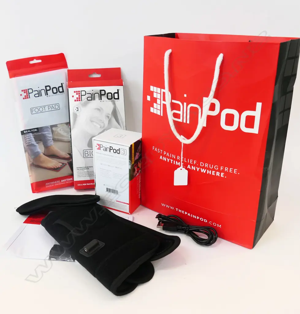 PAIN POD 3 + BIO BELT, FOOT PAD & INFRARED LIGHTS NZ HEAT THERAPY KNEE WRAP Image 1++