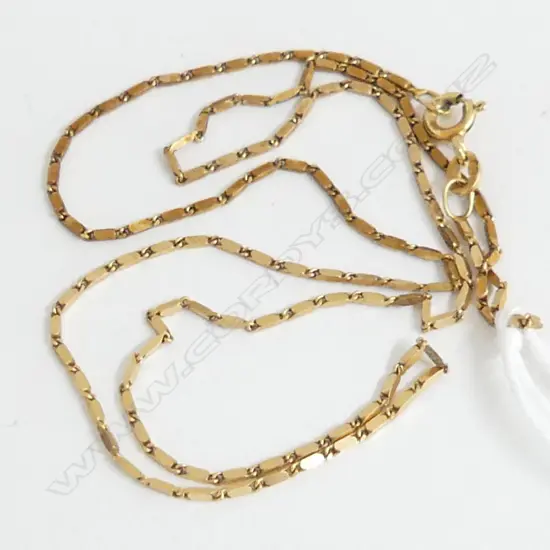 18ct GOLD FINE LINK CHAIN L.410mm 2.67gms