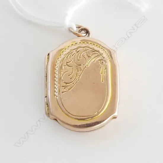 9CT LOCKET 25x20mm 4.0 GM