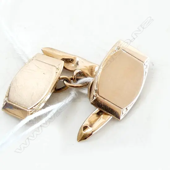 PR 9CT CUFFLINKS 3.8gm
