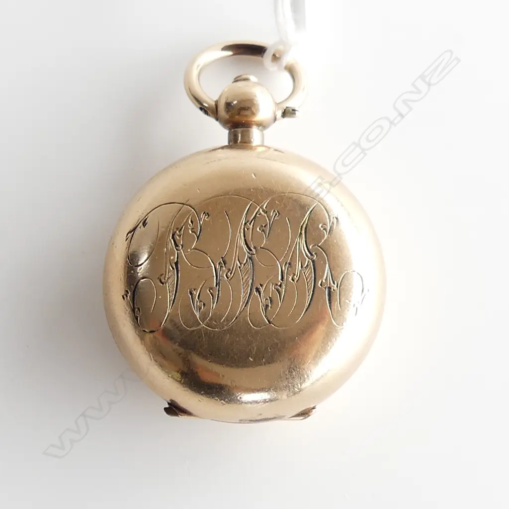 EDWARDIAN GOLD PLATE DENNISON SOVEREIGN CASE no inner parts  Image 1++