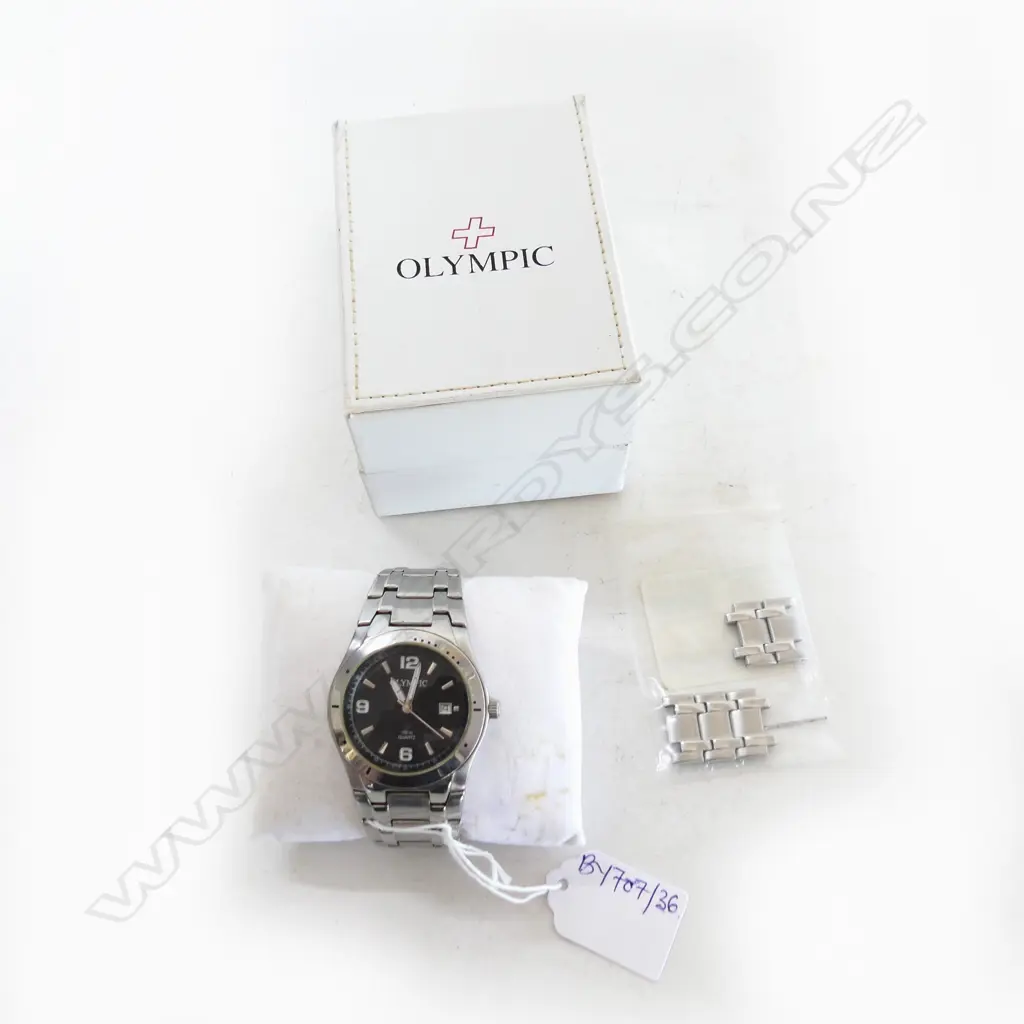GENTS OLYMPIC WRIST WATCH (+ FAULTED BOX) Image 1++