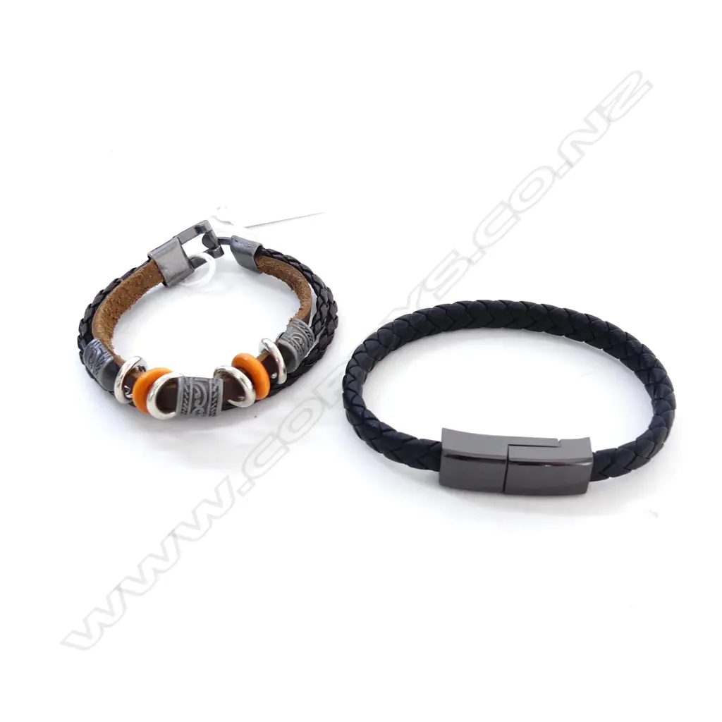 2 BOHEMIAN BRACELETS, 1 w USB - iPHONE CHARGER Image 1++