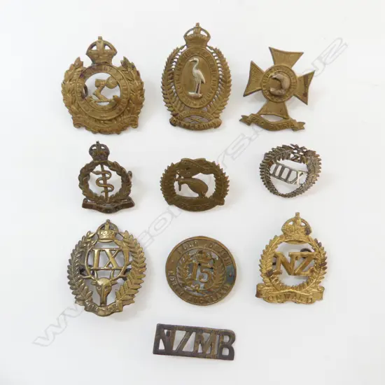ASST. NZ CAP BADGES ETC