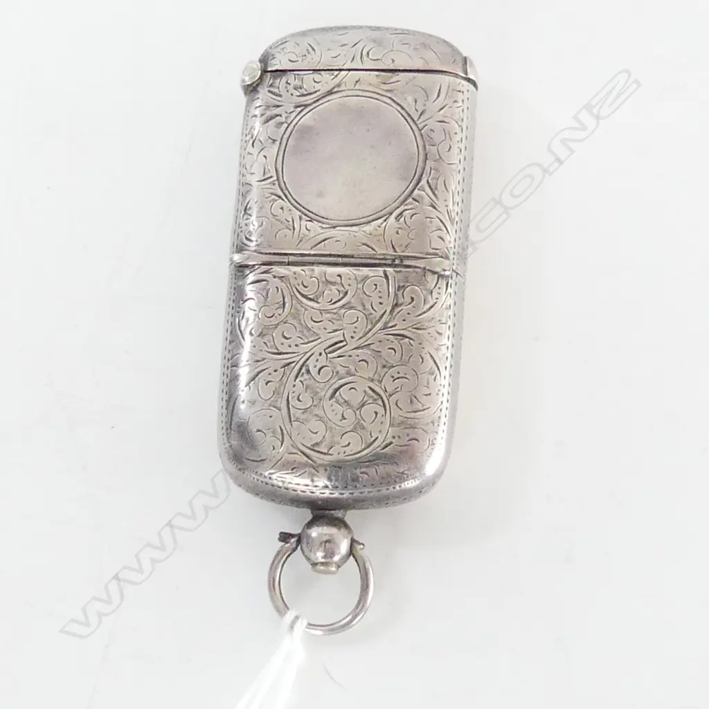 STG SILVER SOVEREIGN CASE / VESTA B'HAM 1897 L.80mm 37.4 GM Image 1++