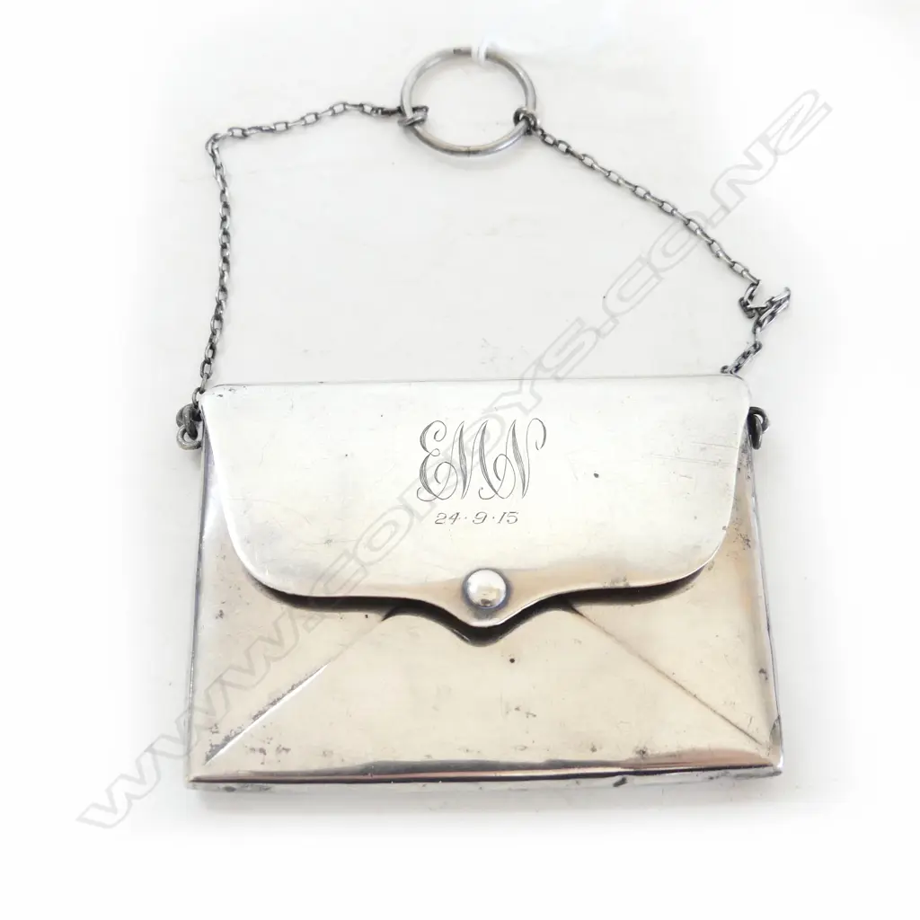 STG SILVER NOVELTY CARD HOLDER, CHESTER 1913 60x80mm 48gm Image 1++