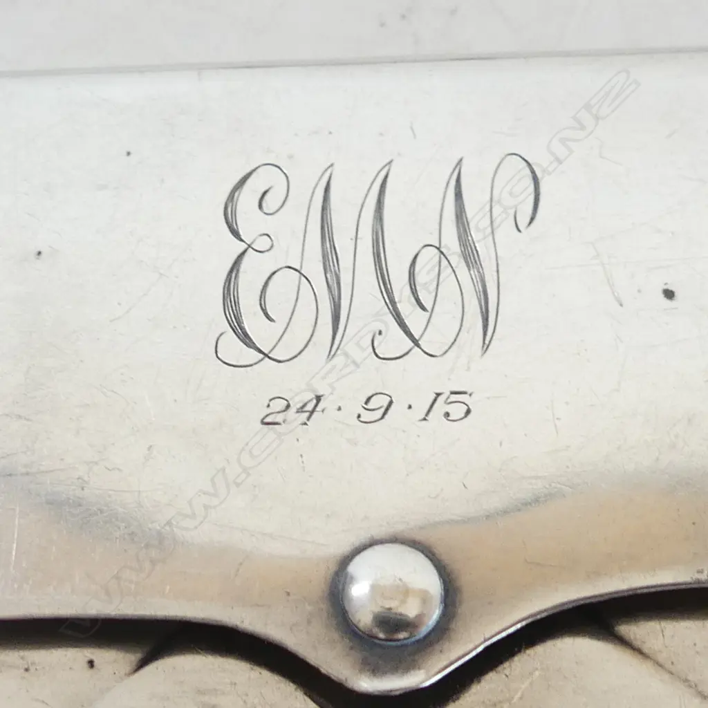 STG SILVER NOVELTY CARD HOLDER, CHESTER 1913 60x80mm 48gm Image 1++