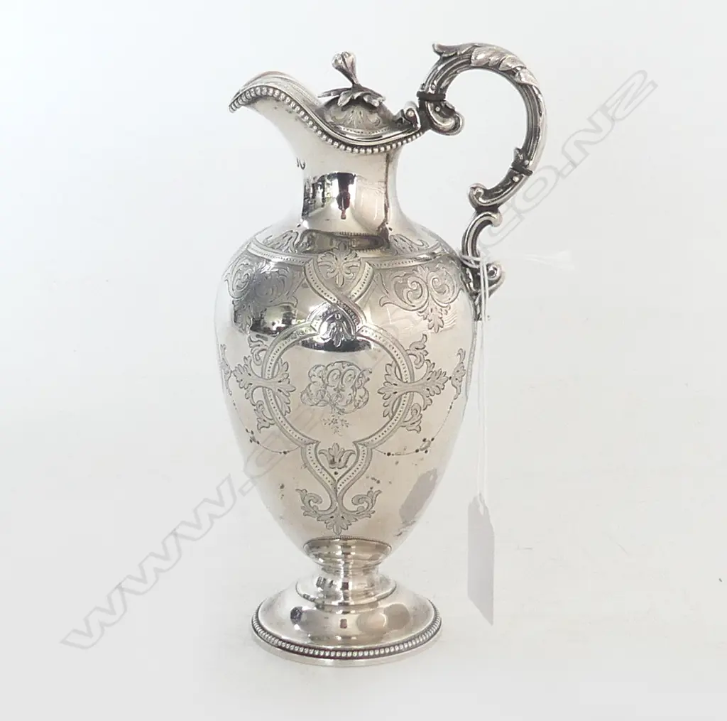 VICTORIAN STG SILVER JUG, LONDON 1860 225 GM Image 1++