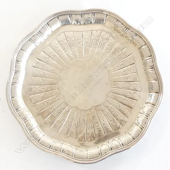 STG SILVER SALVER, LONDON 1863 344gm