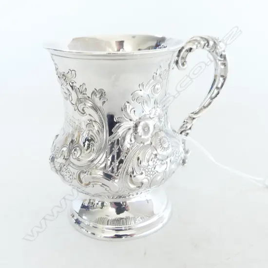 STG SILVER CHRISTENING CUP B'HAM 1864 112 GM