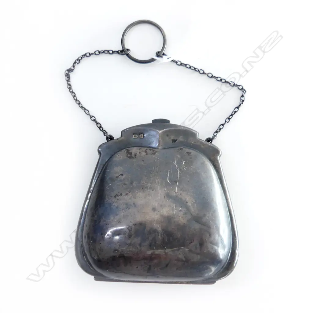 STG SILVER PURSE B'HAM 1917 111gm Image 1++