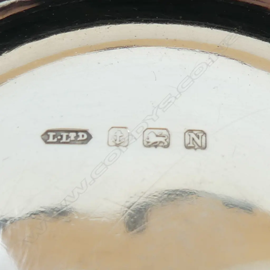 SET OF 3 STG SILVER ASH TRAYS, B'HAM 1937 110x110mm 213gm Image 1++