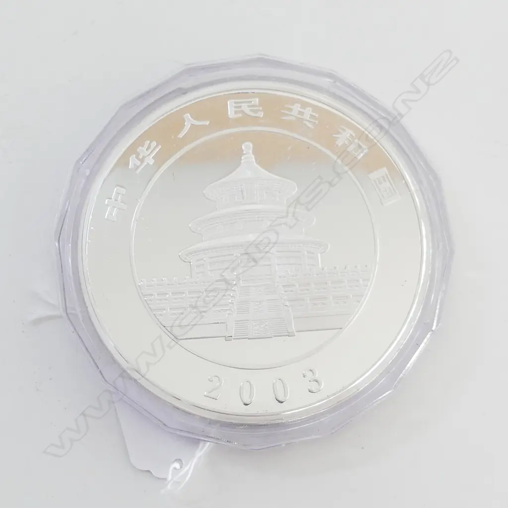 1KG COIN 2003 PANDA FAKE? Dia,100mm in plastic proof type case  (423 gms) Image 1++
