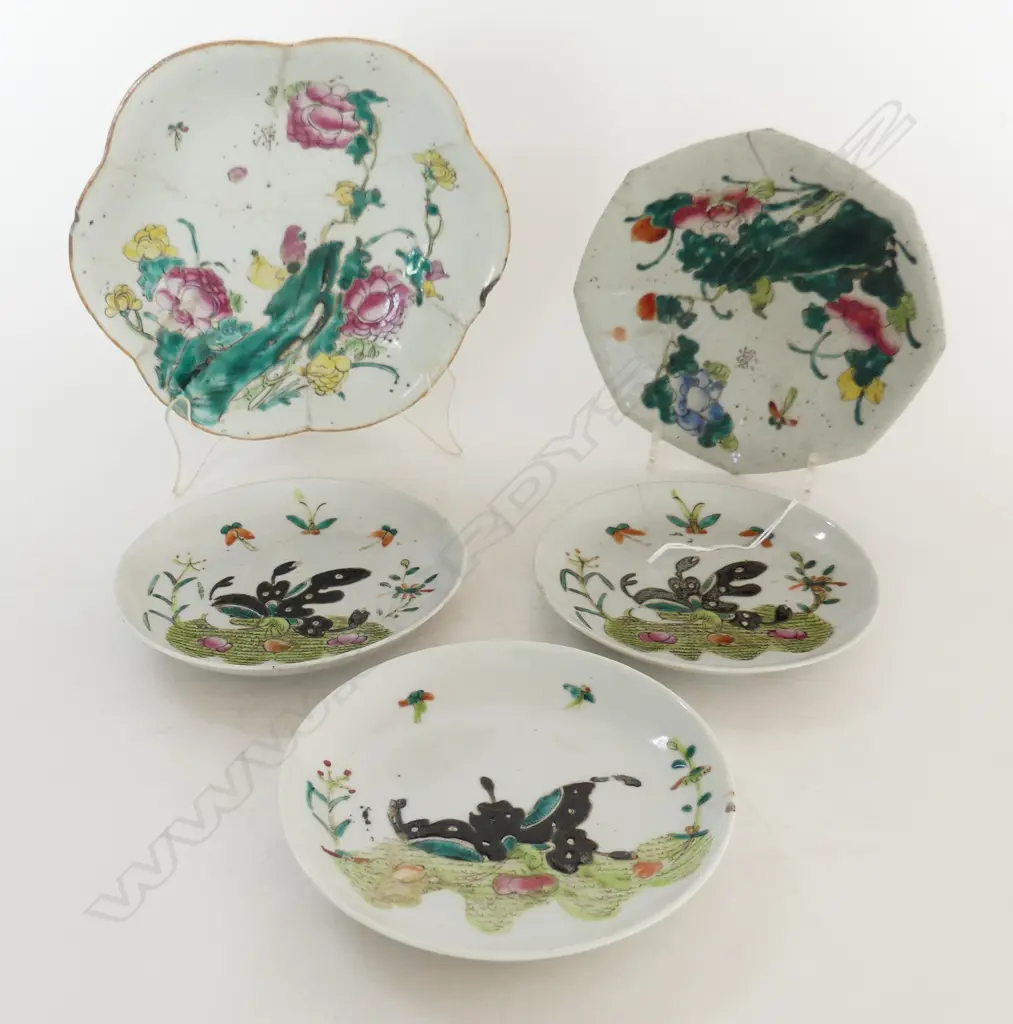 5 CHINESE DISHES CHIPS & CRACKS  Image 1++