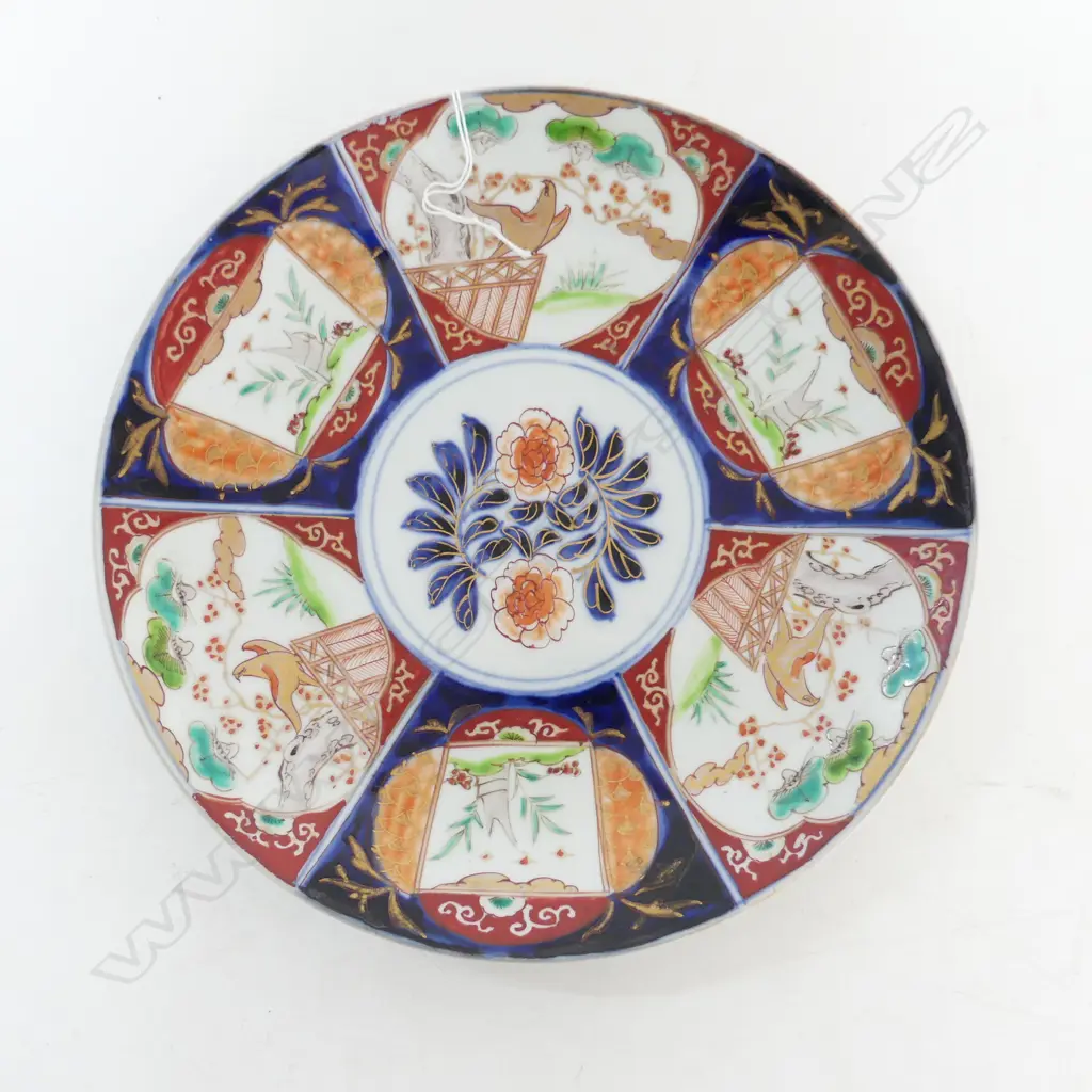 MEIJI PERIOD IMARI PLATE BY YAMATOKU DIA 280MM Image 1++