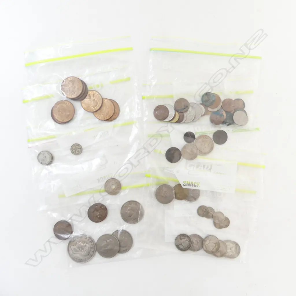 ASST COINS: SORTED INTO BAGS Image 1++