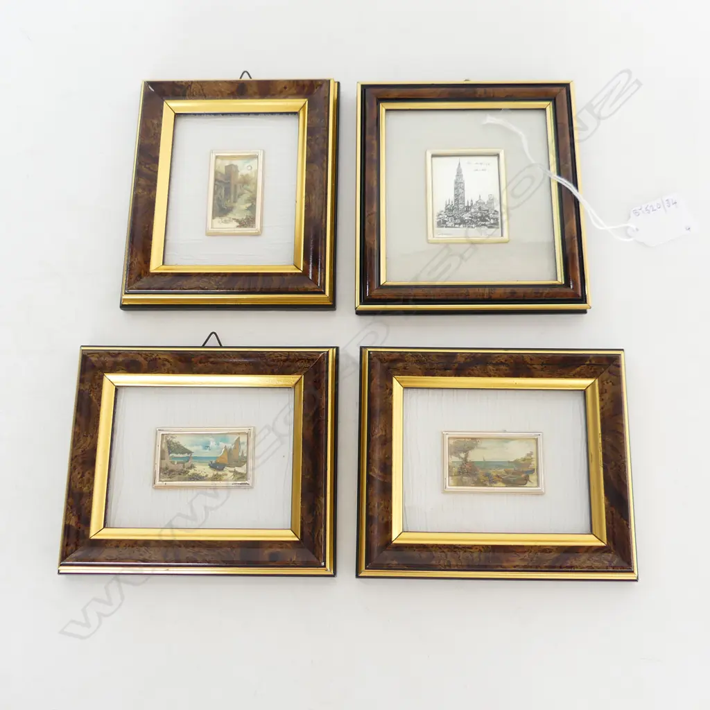 4 MINTURE SILVER ITALIAN PICTURES H130MM Image 1++