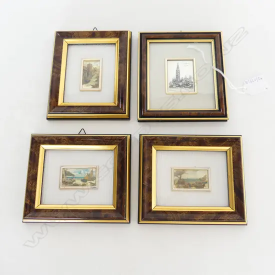 4 MINTURE SILVER ITALIAN PICTURES H130MM