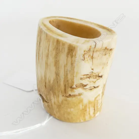 WHALES TOOTH CUT SECTION L.58mm Found c1920-1950 Okawa Bay Chatham Islands