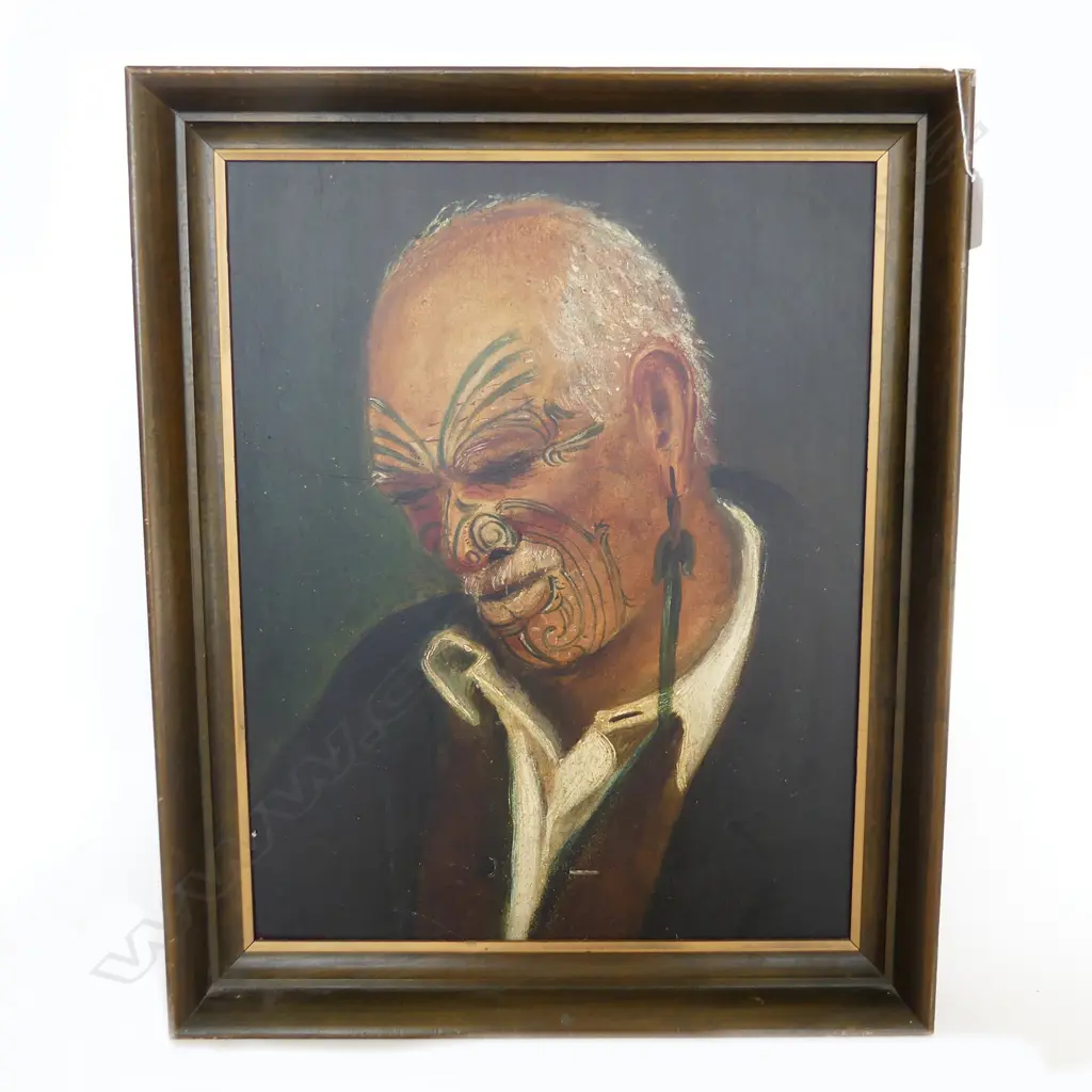 UNKNOWN AFTER GOLDIE 'A WARM DAY - PATARA TE TUHI', OIL ON BOARD, MID 20thC 400x315mm Image 1++