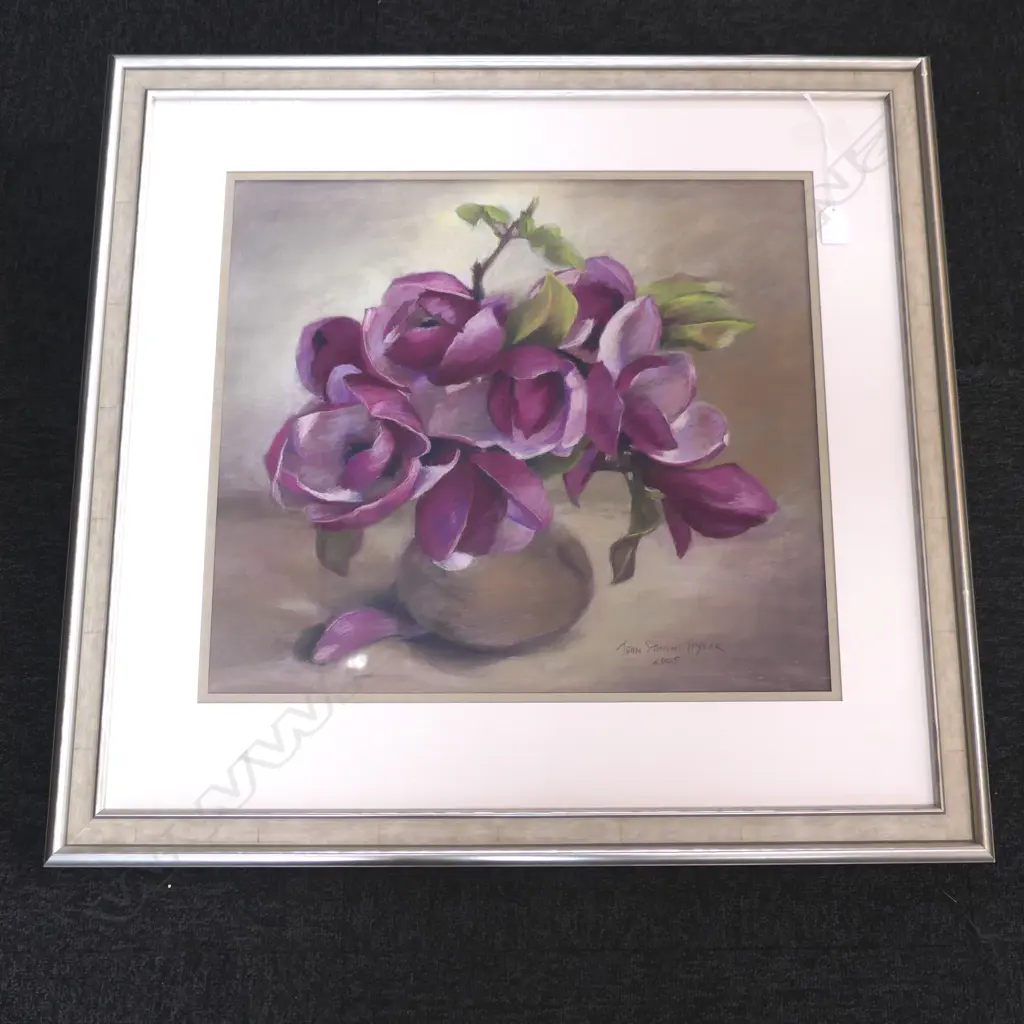 JOAN STEVENS TAYLOR - PASTEL STILL LIFE 460 x 500mm Image 1++