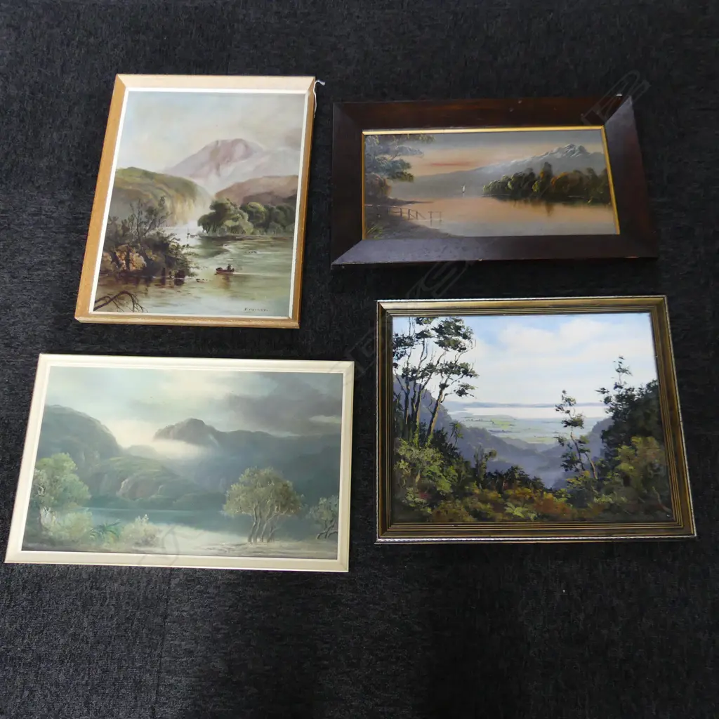 4 LANDSCAPE OIL ON BOARD ARTWORKS 525x395mm Image 1++