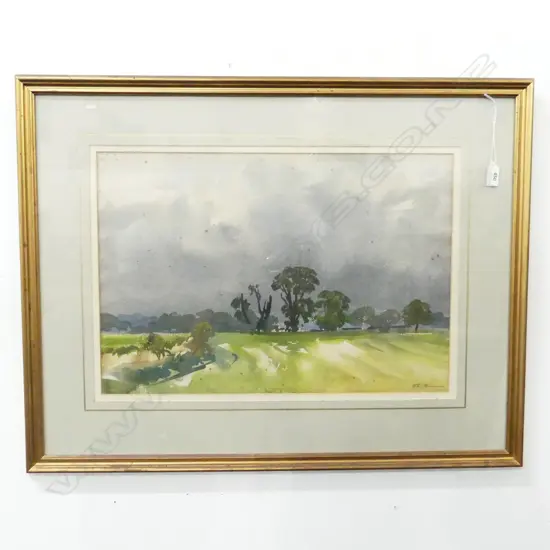 SIGNED WC 'PASSING STORM' 380x550mm - some foxing