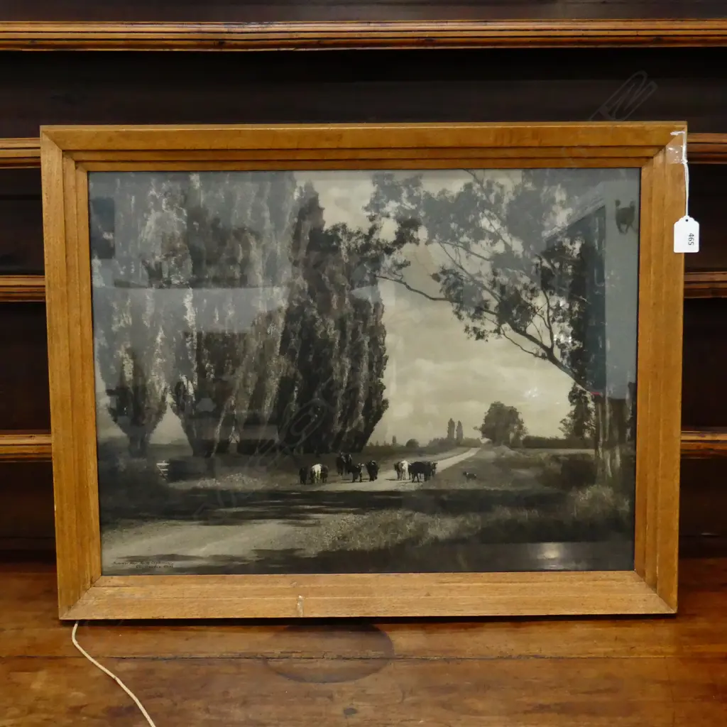 GEORGE CHANCE 'SUMMER DAY - SOUTH CANTERBURY' B/W PHOTO PRINT 425x570mm Image 1++