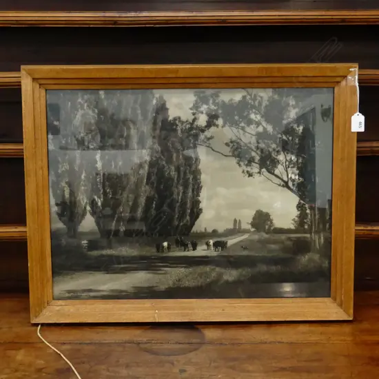 GEORGE CHANCE 'SUMMER DAY - SOUTH CANTERBURY' B/W PHOTO PRINT 425x570mm